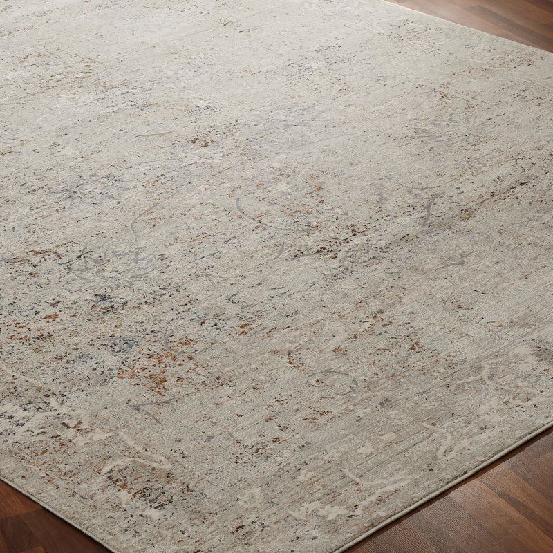 Area Rug in Gray, Rectangle 3'11" x 5'11"