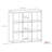 Decorative Storage 43.98" H x 43.98" W Cube Bookcase-16726153