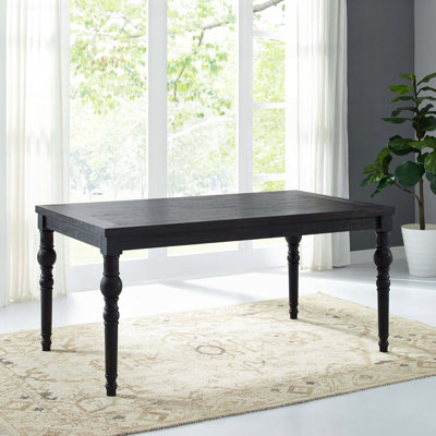 Table de salle à manger de style traditionnel - Finition noire