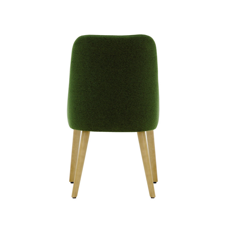 Lexi 48cm H Velvet Upholstered Side Chair, Green