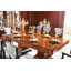 Rectangular with Solid Wood Base Dining Table