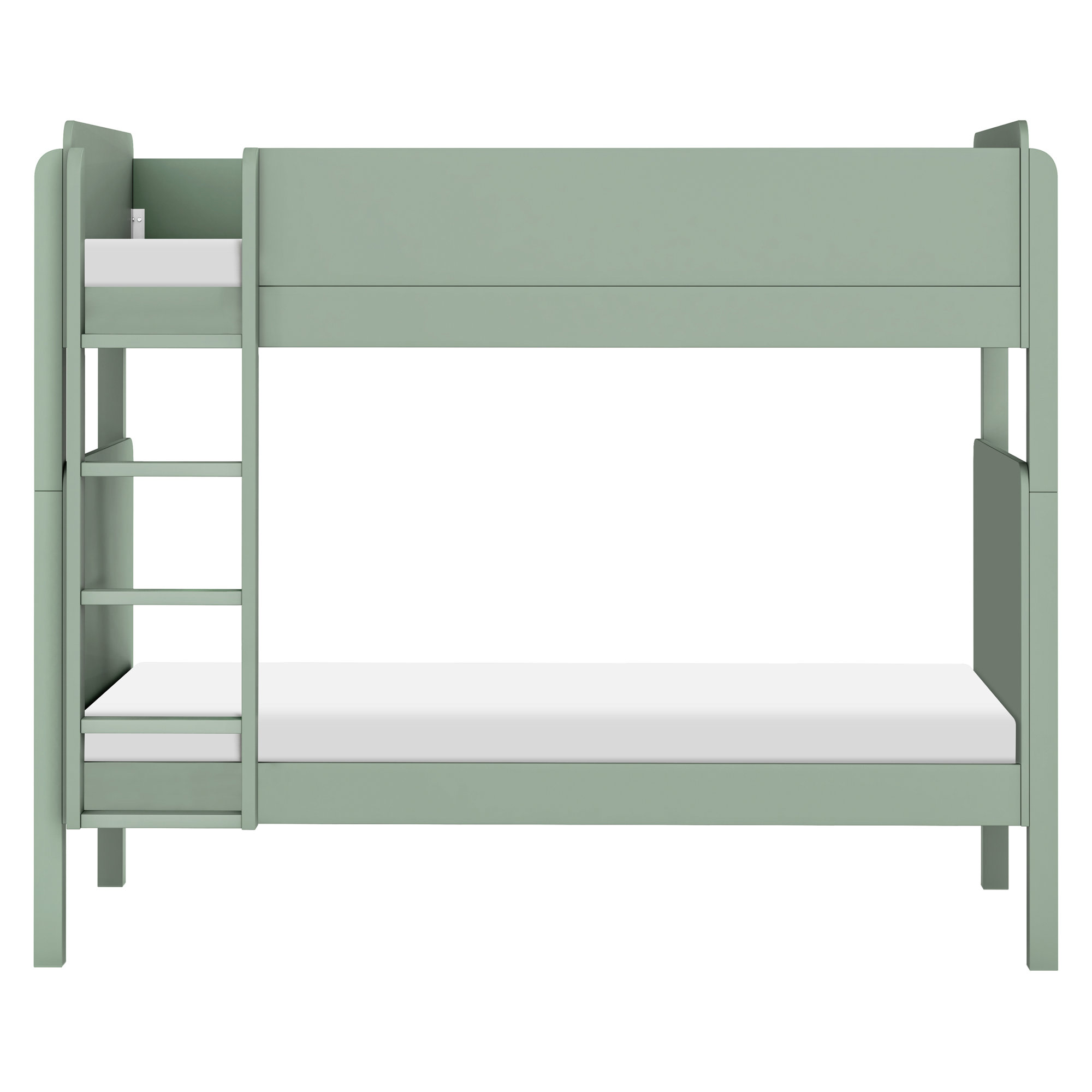 TipToe Twin Bunk Bed, Light Sage