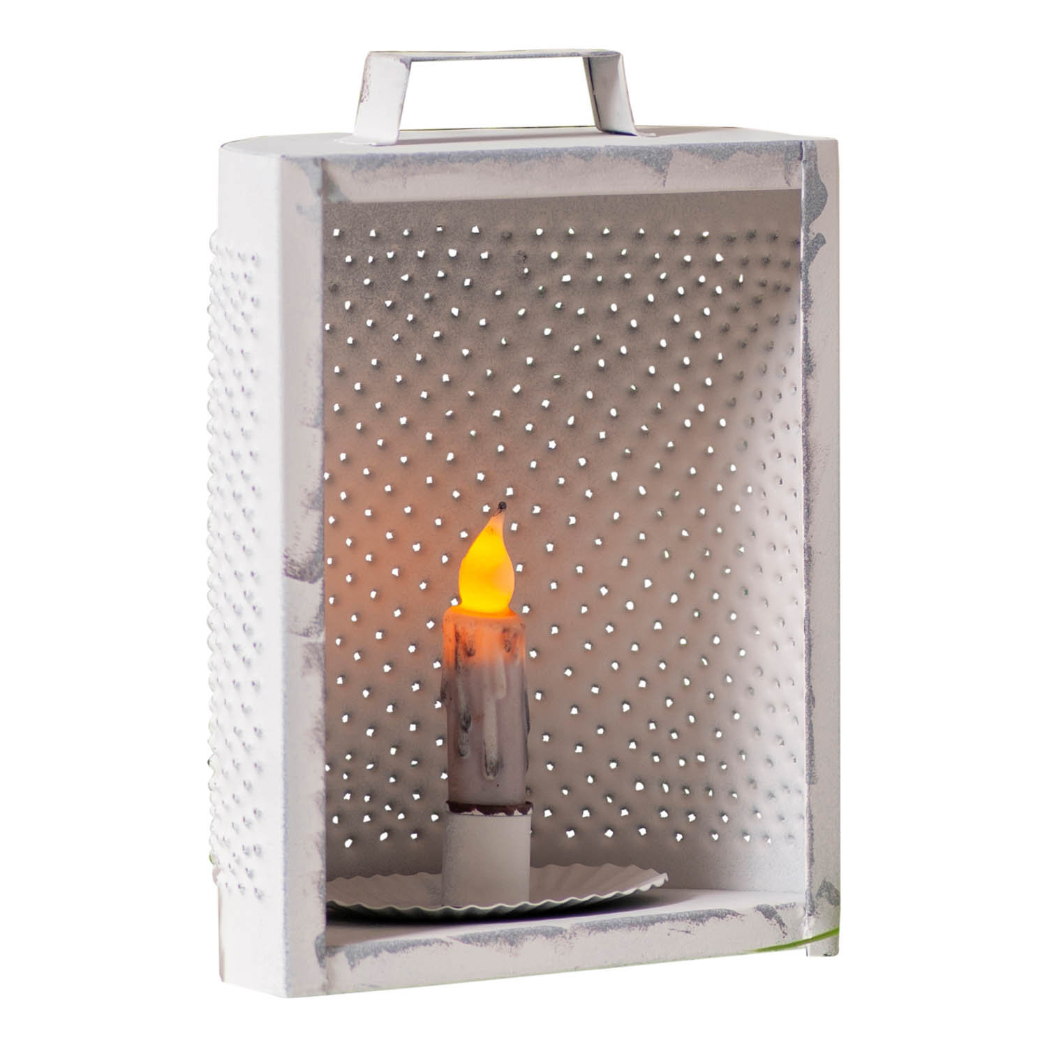 10.5 in. Steel Hurricane Lantern