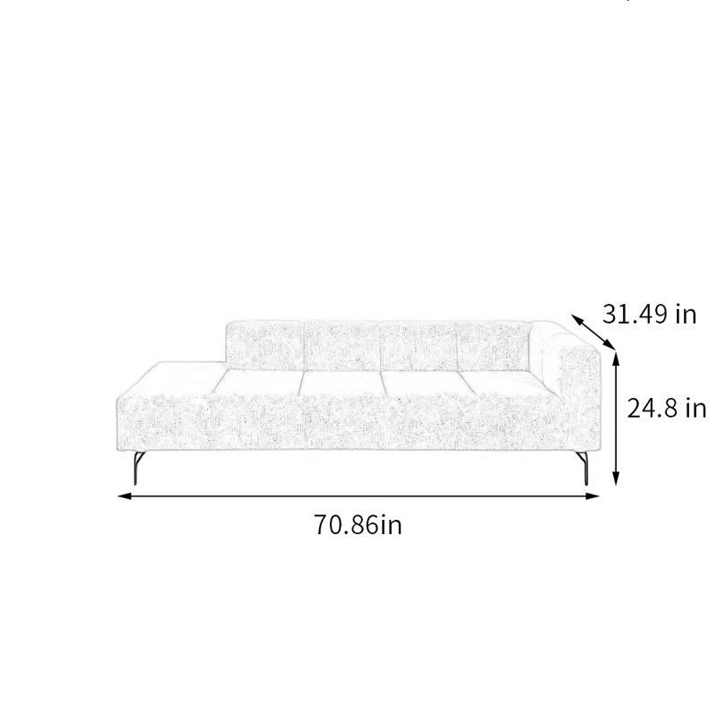 Chaise longue Lindzey