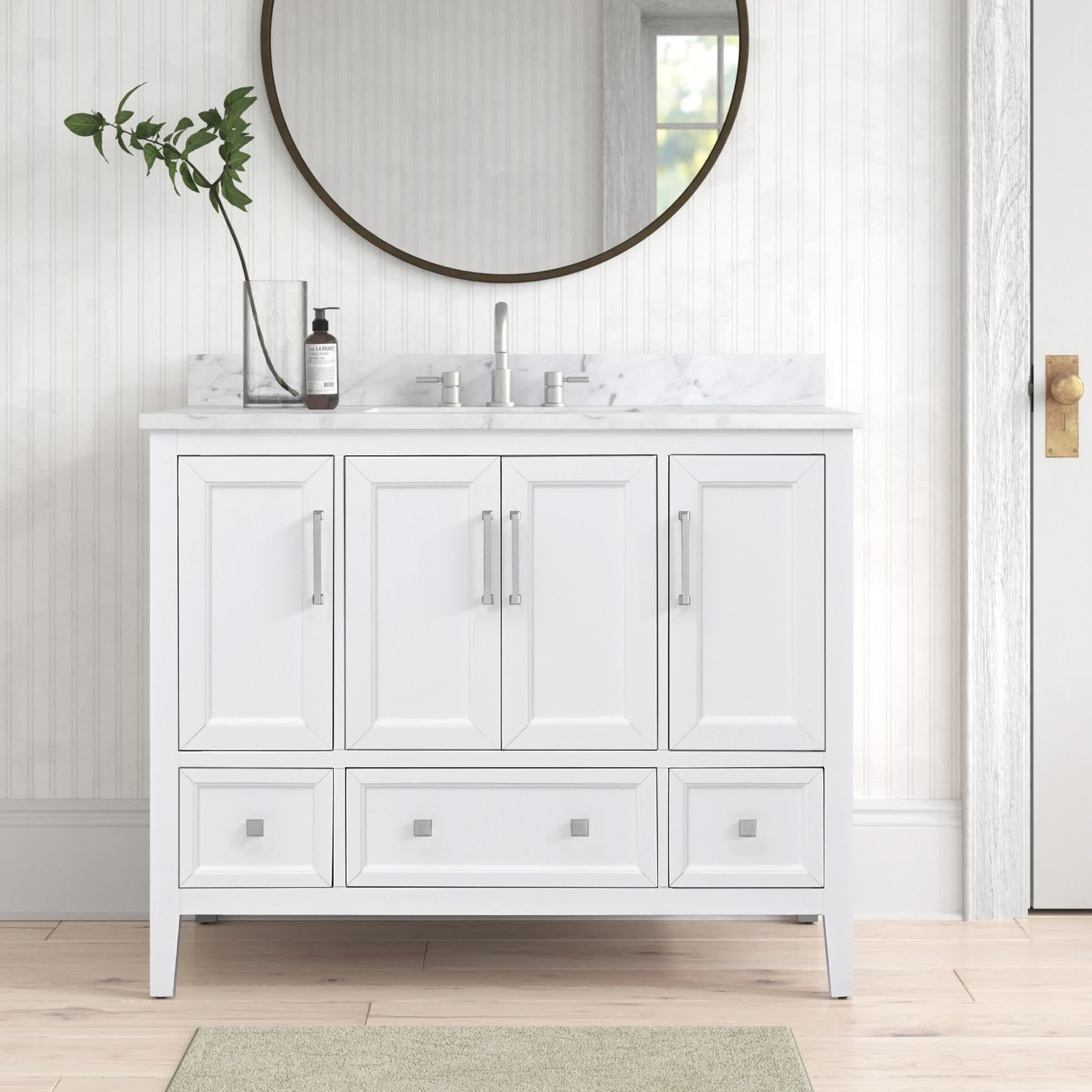 Murrieta 43'' Single Bathroom Vanity, White