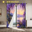 2 PCS avec œillets, rideaux occultants à œillets, rideaux en fleurs Wisteria Lake Sunset-1422643670