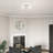 Ashtun Fabric Semi Flush Mount-80641227