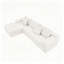 Canapé modulaire multifonctionnel moelleux, revêtement en mousse blanche, salon moderne