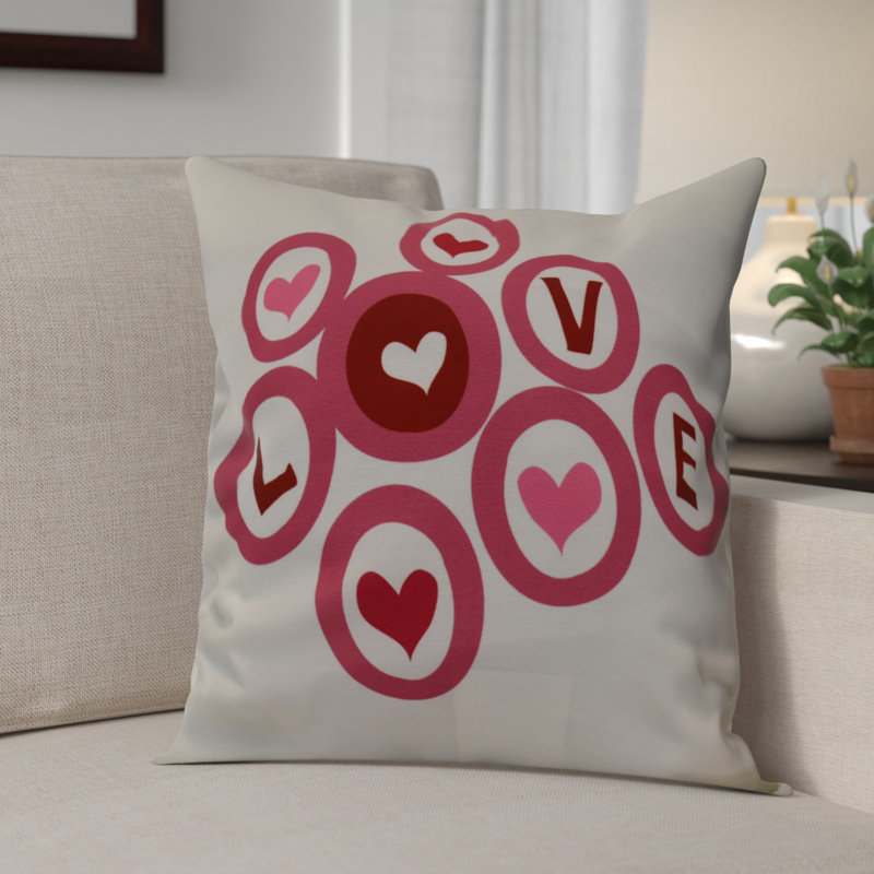 Housse et insert de coussin Funky Junky Love in the Square, H 18 po x l 18 po