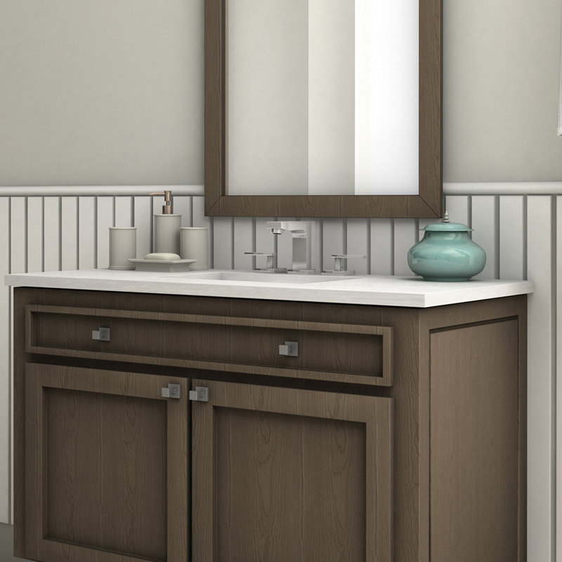 Studio Crystal Bay Widespread Bathroom Faucet with Drain Assembly, Chrome