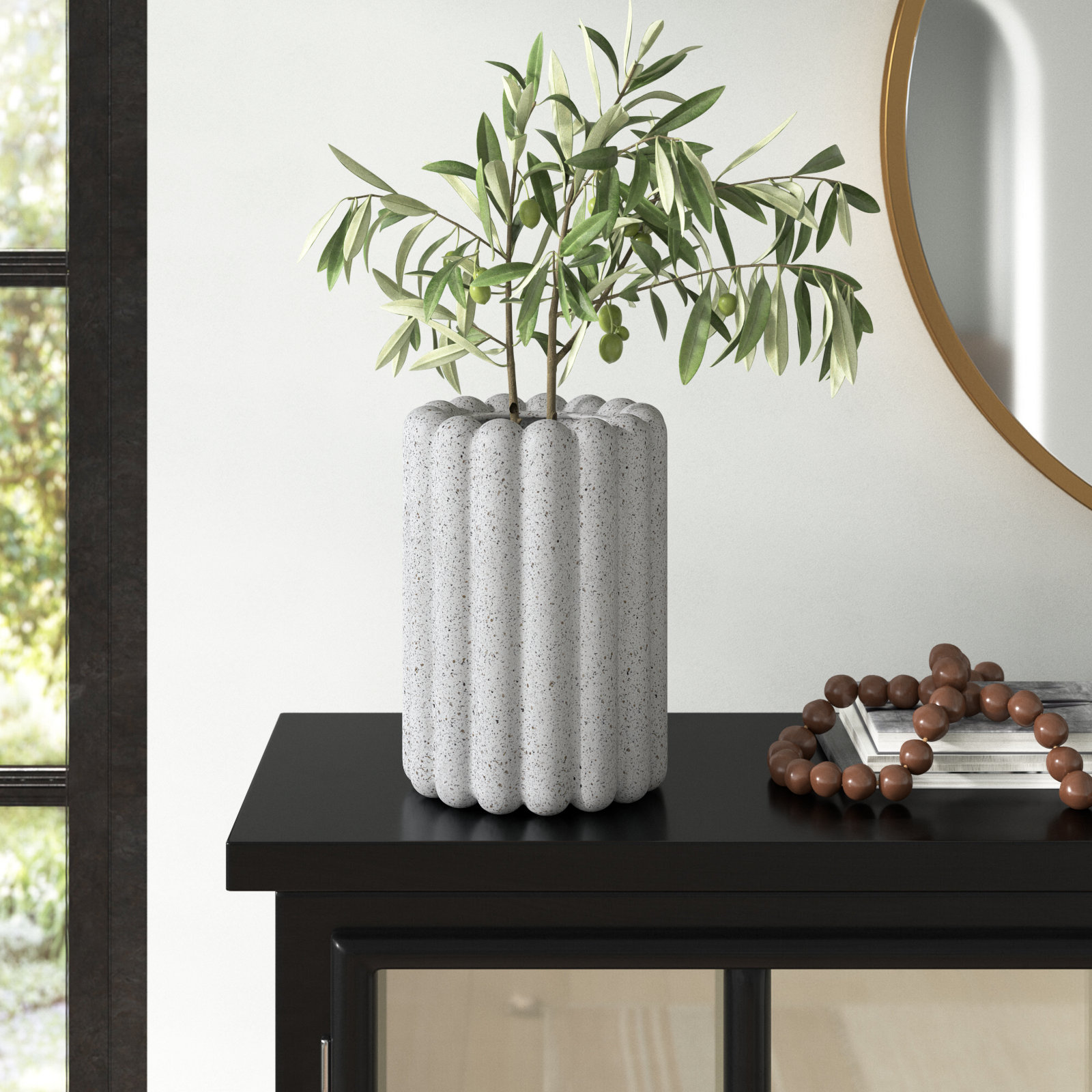 Avalene Ceramic Pot Planter, 10.63" H x 7.48" W x 7.48" D