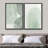 Pastel Watercolor Green Abstract Minimalist Decor - Framed Canvas Bedroom Wall Art Work Set 2 Print-98554223-98554222