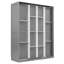 Grand lit escamotable rotatif avec supports de rangement cachés, lit mural multifonctionnel peu encombrant pour le bureau à domicile et les petites pièces-670325826