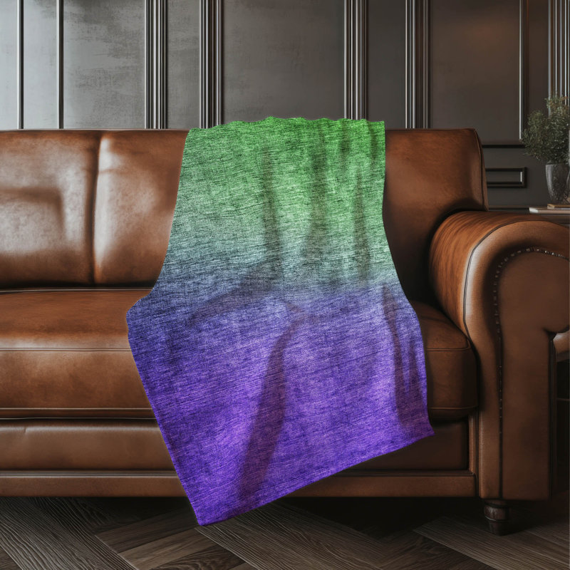 Jeté dégradé Addison Sherpa ASB587, Vert