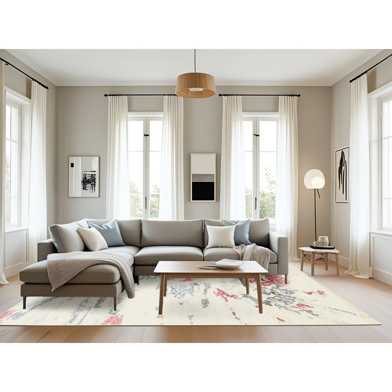 Abstract Indoor Rug, Rectangle 8'0" x 12'0"