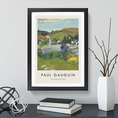 The Swineherd by Paul Gauguin - Picture Frame Painting