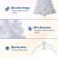 Arbre de Noël artificiel pré-éclairé 6 pi avec lumières colorées, arbre de Noël floqué en neige et pré-éclairé, pointes de branches complètes et support pliable pour la maison, le bureau-1539311477