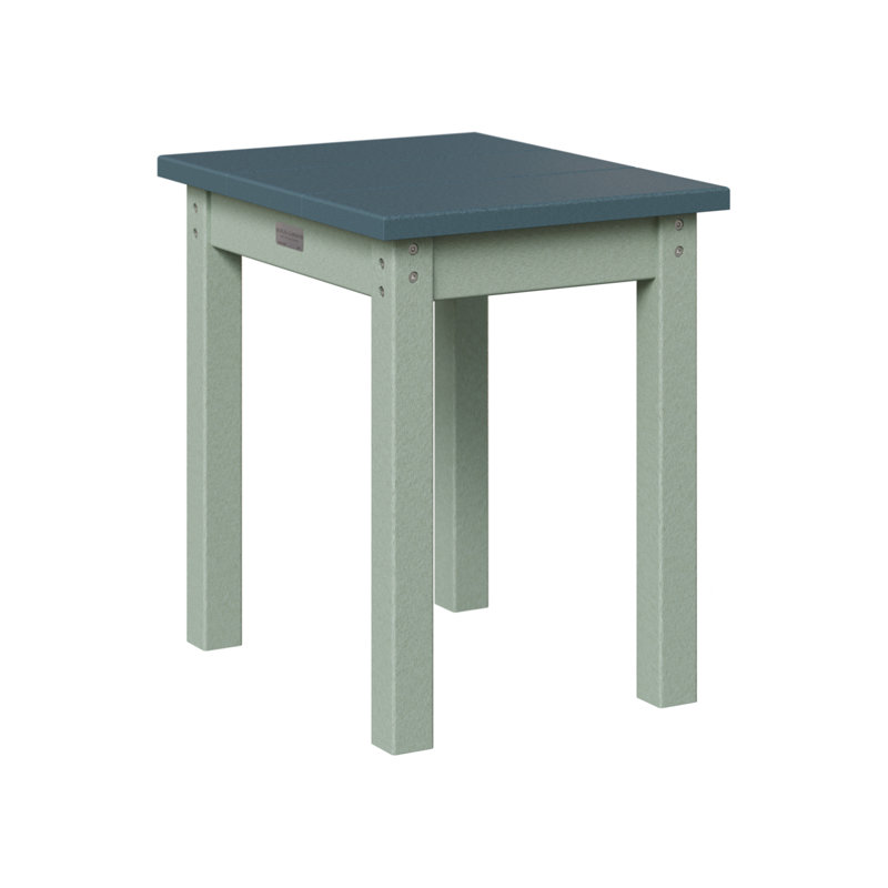 Berlin Gardens Economy End Table, Slate, Seafoam