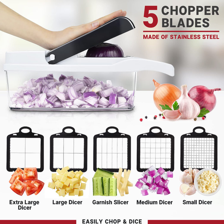 Fish Hunter 12 - Piece Stainless Steel Chopper / Dicer Set