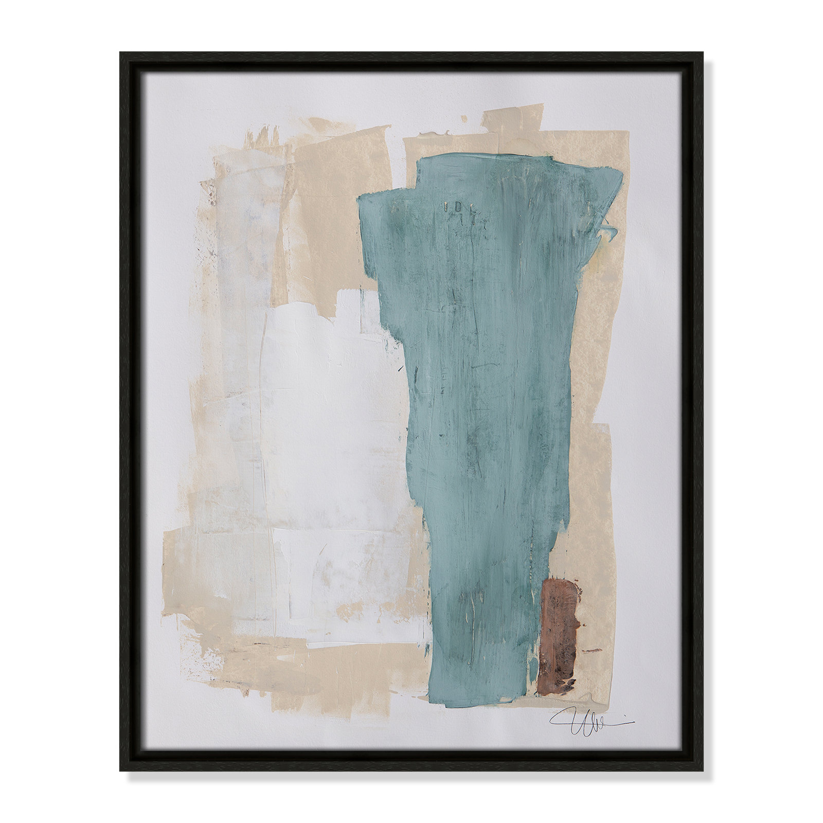Together We Work-II by - Floater Frame Print on Canvas, Espresso Framed, 21.5" H x 17.5" W x 2" D