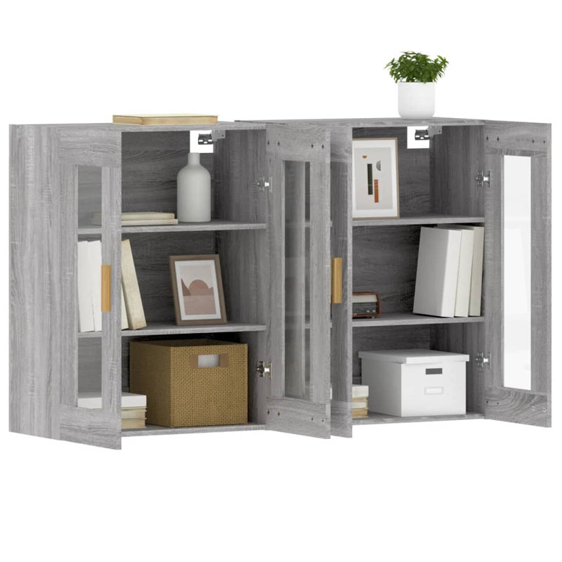 Mekisha Bathroom Cabinet, Grey Sonoma
