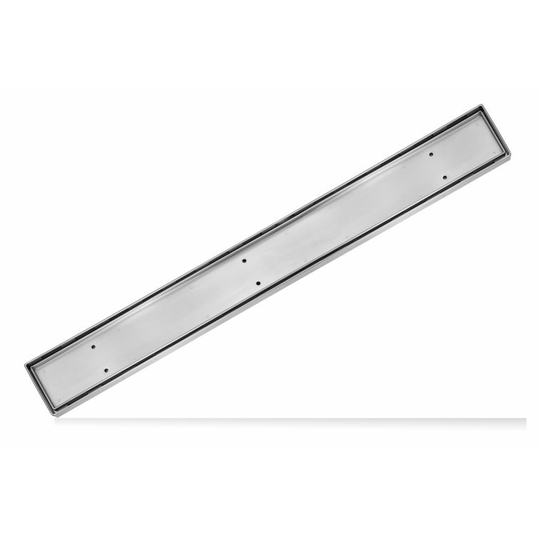 LUXE Linear Drains TI-60 Satin Stainless 60 Tile Insert Linear Shower  Drain 