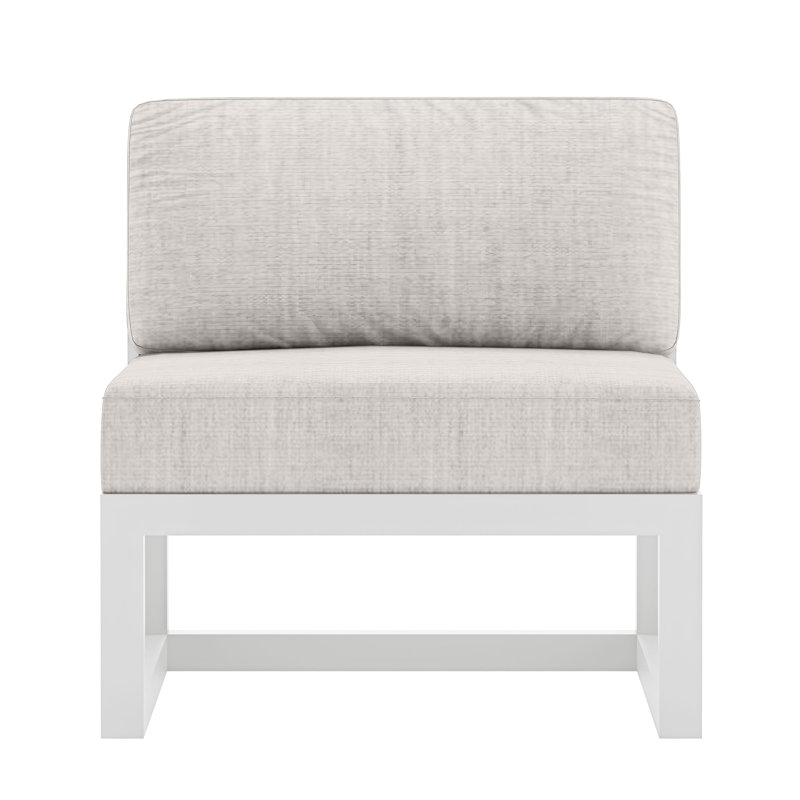 Yarieli Outdoor Lounge Chair with Cushions, Natural