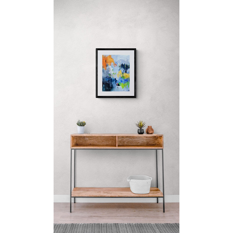 Garden Colous Print by Pol Ledent, Black Framed Paper, 31.25" H x 25.25" W