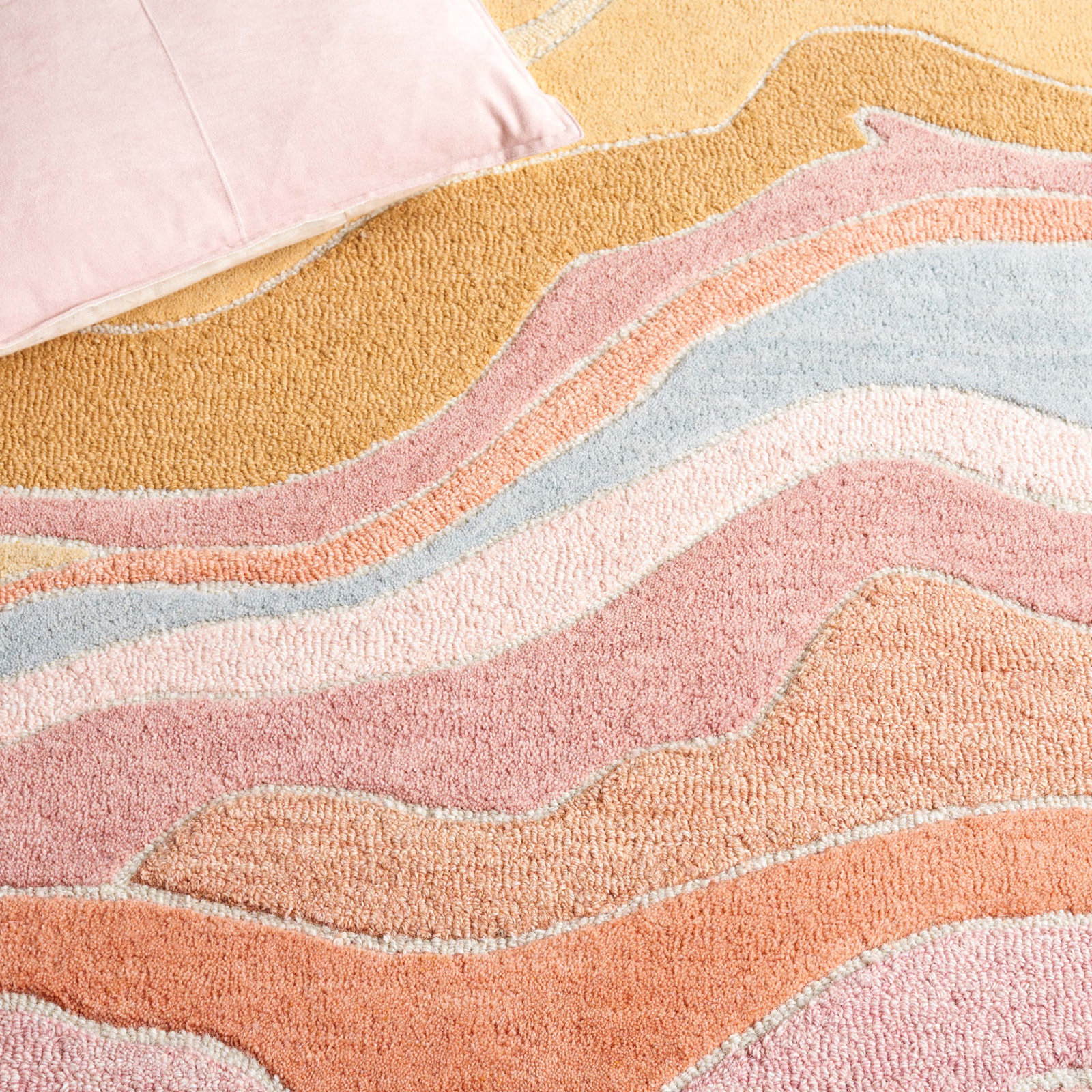 Hand-Tufted Abstract Rug, Square 10'