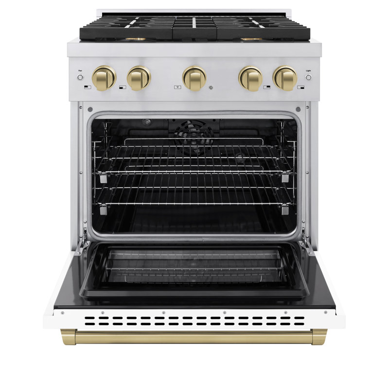 ZLINE Autograph 36" Paramount Dual Fuel Range w/ 6 Burners & Champagne Bronze Accents (SDRZ-36-CB), 4.2 cu ft, 4 burners