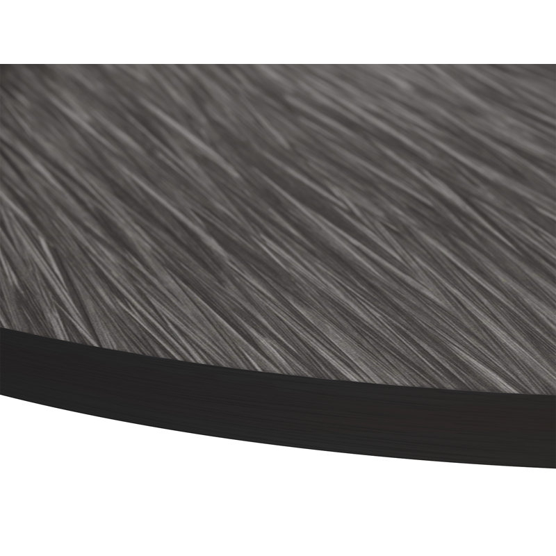 Prime Laminate Round Beveled Edge Table Top, Grey Wood, 42" L x 42" W