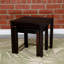 Ensemble de 2 tables gigognes en eucalyptus
