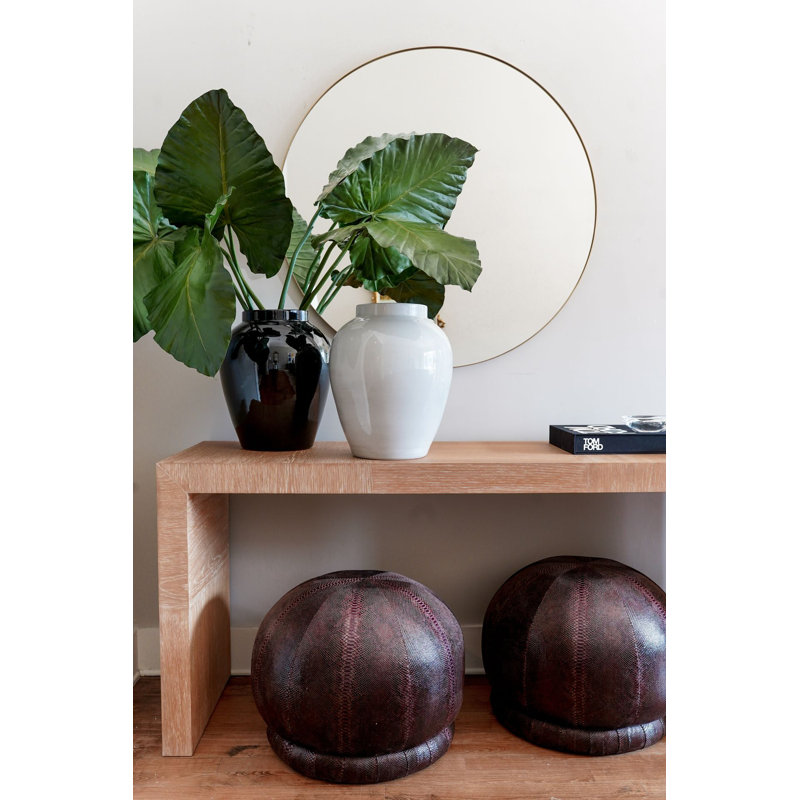 Handmade Ceramic / Porcelain Table Vase, Black