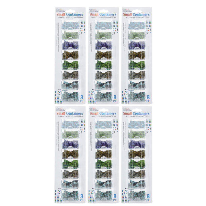 Elizabeth Ward Bead Storage Solutions 8 Piece Art Carrying Case (6 Pack)
