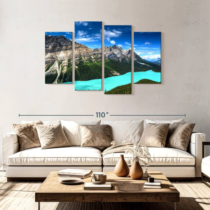 Alvord turquoise, lac Peyto, H 48 po x l 75 po