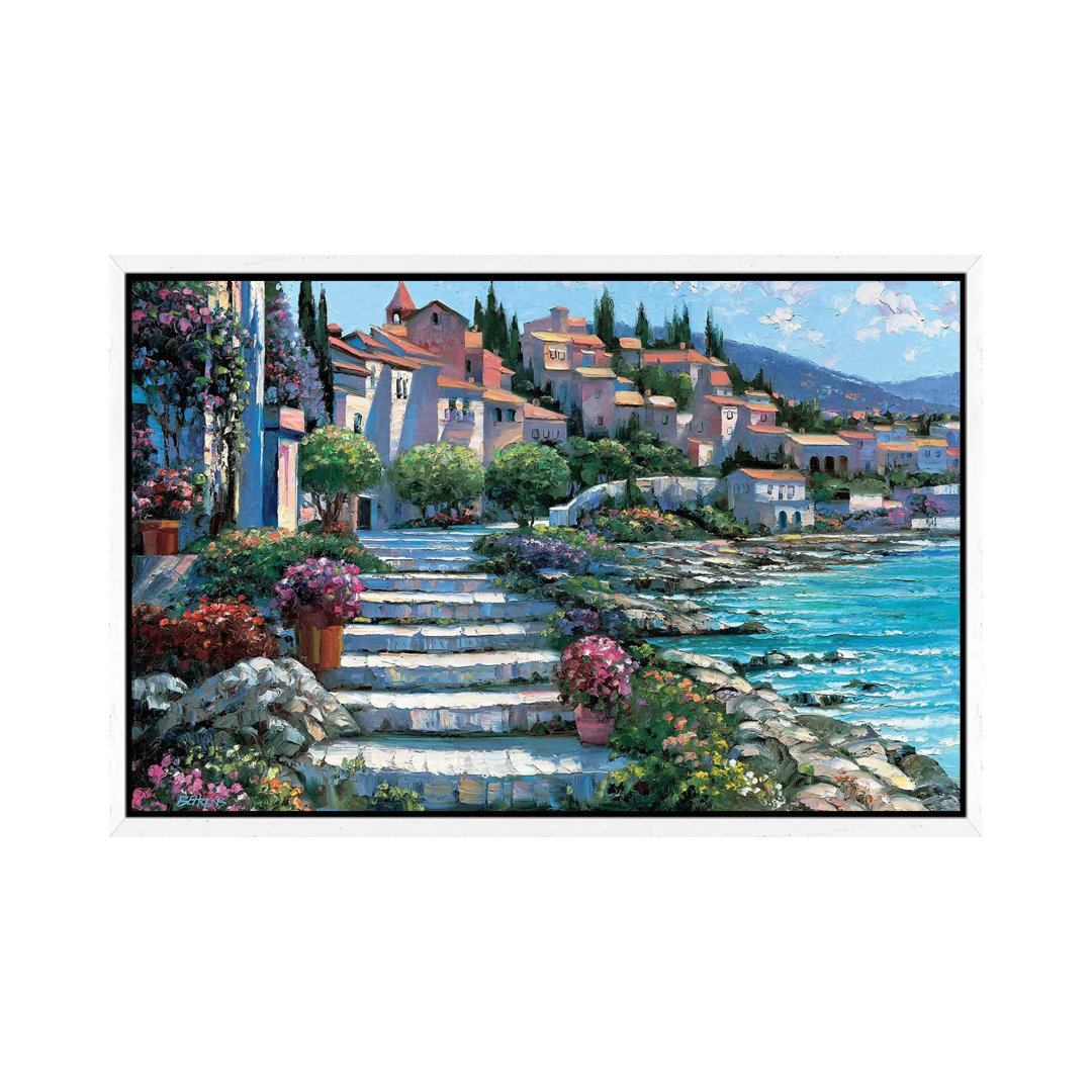 Steps Of St. Tropez by Howard Behrens - Gallery-Wrapped Canvas Giclée on Canvas