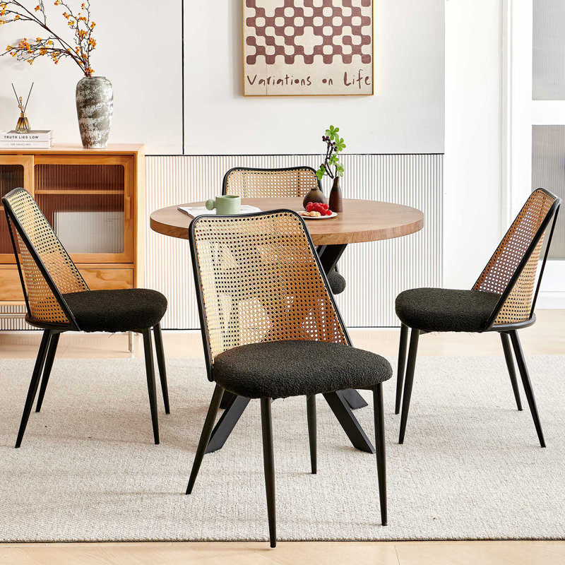 Brando 5-piece Round Dining Set, Black