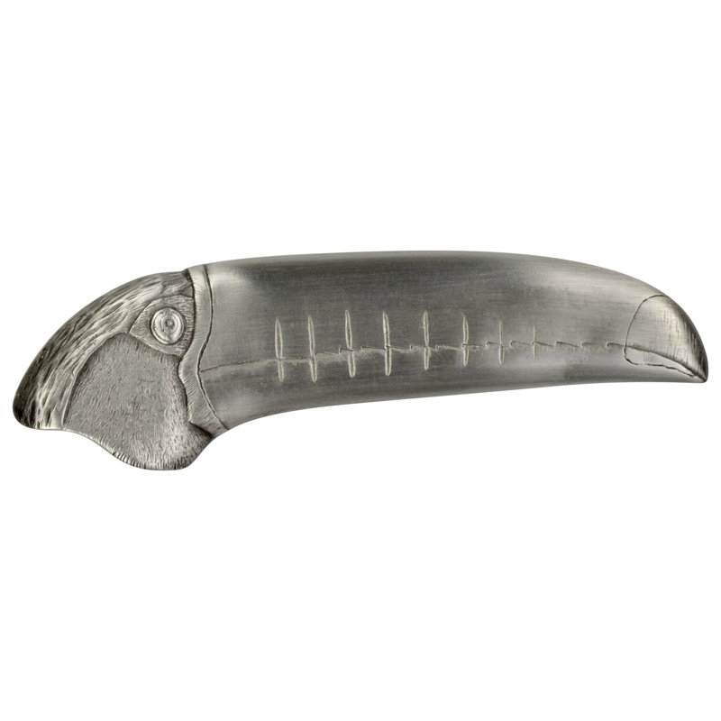 Novelty Pull, Antique Pewter, Left