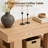39-Inch Farmhouse Coffee Table – Rectangular Wood Center Table with Thick Top and U-Shaped Base, Mid-Century Modern Design, Easy Assembly