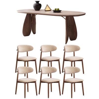 Magnifique ensemble de table de salle à manger ovale