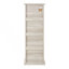 Grande armoire de rangement, armoire autoportante avec porte en verre et tablettes