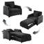 Fauteuil d'appoint convertible 3 en 1, fauteuil-lit multifonctionnel pour petits espaces-132395521