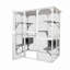 Cage à chat en bois blanc