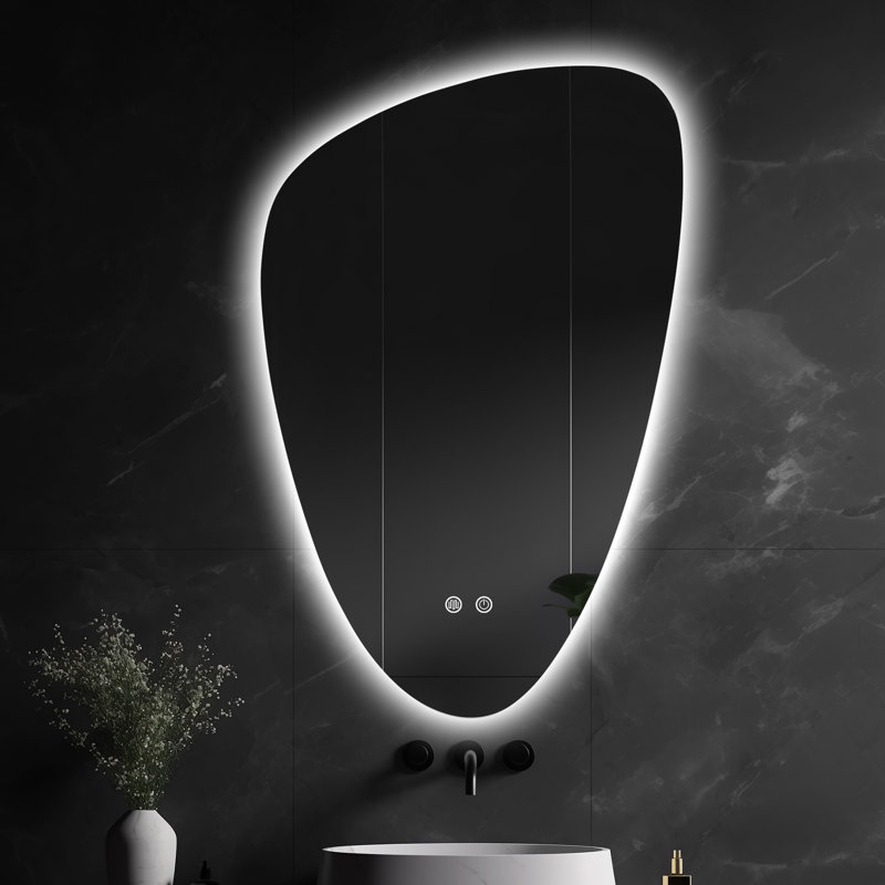 Miroir mural anti-buée Dibbrun, Asymétrique, 19 po x 23 po