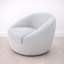 Olivia Swivel Chair Silver Blue