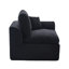 Canapé de coin modulable 2 places confortable avec tissu velours côtelé doux et mousse haute résilience pour appartements. Housses de coussin amovibles. Conception ergonomique.