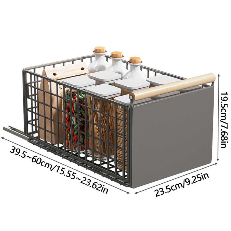 Pull Out Cabinet Organizer Sliding Storage for Kitchen Pantry