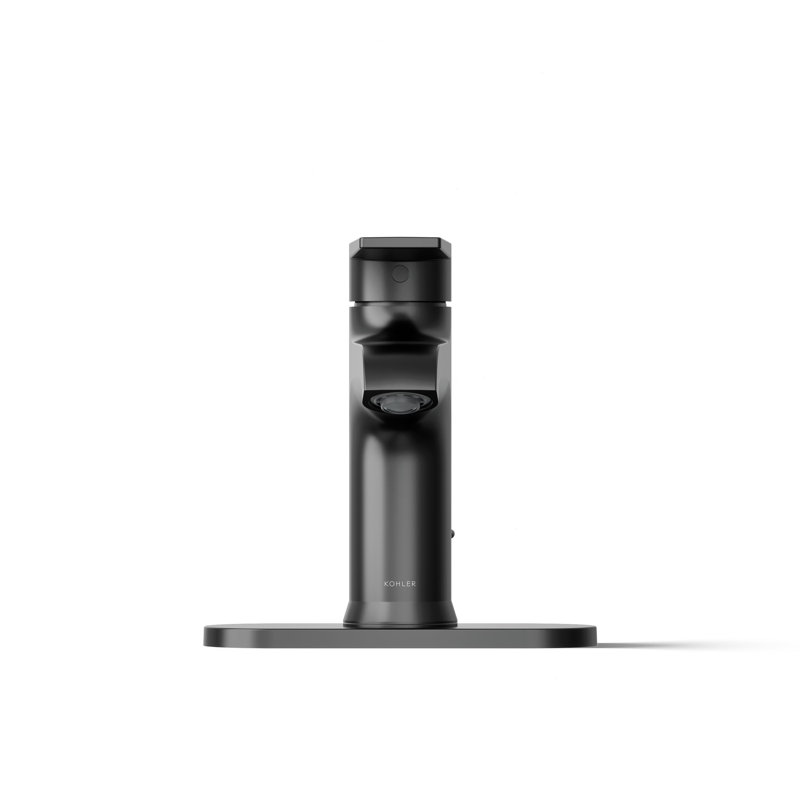 Hint Single-Handle Bathroom Sink Faucet with Escutcheon and Pop-Up Drain, 1.2 GPM, Matte Black