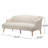 Comfy 3-Seat Upholstered Sofa With Wooden Legs & Tufted Back