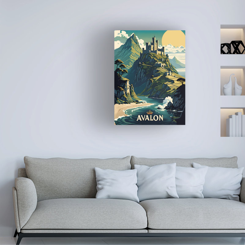 Art sur toile Tina Lavoie Avalon, H 14 po x l 19 po
